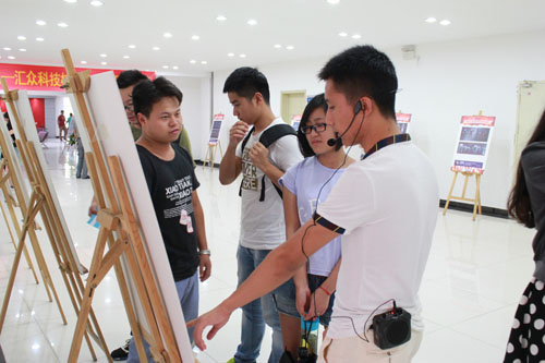 公司举办校企合作作品展