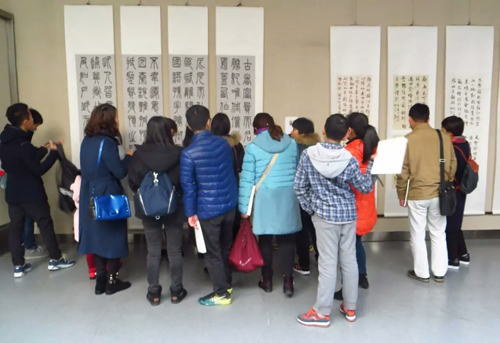 公司两位教师作品参展“心象--合肥市中青年九人书画条屏学术邀请展”