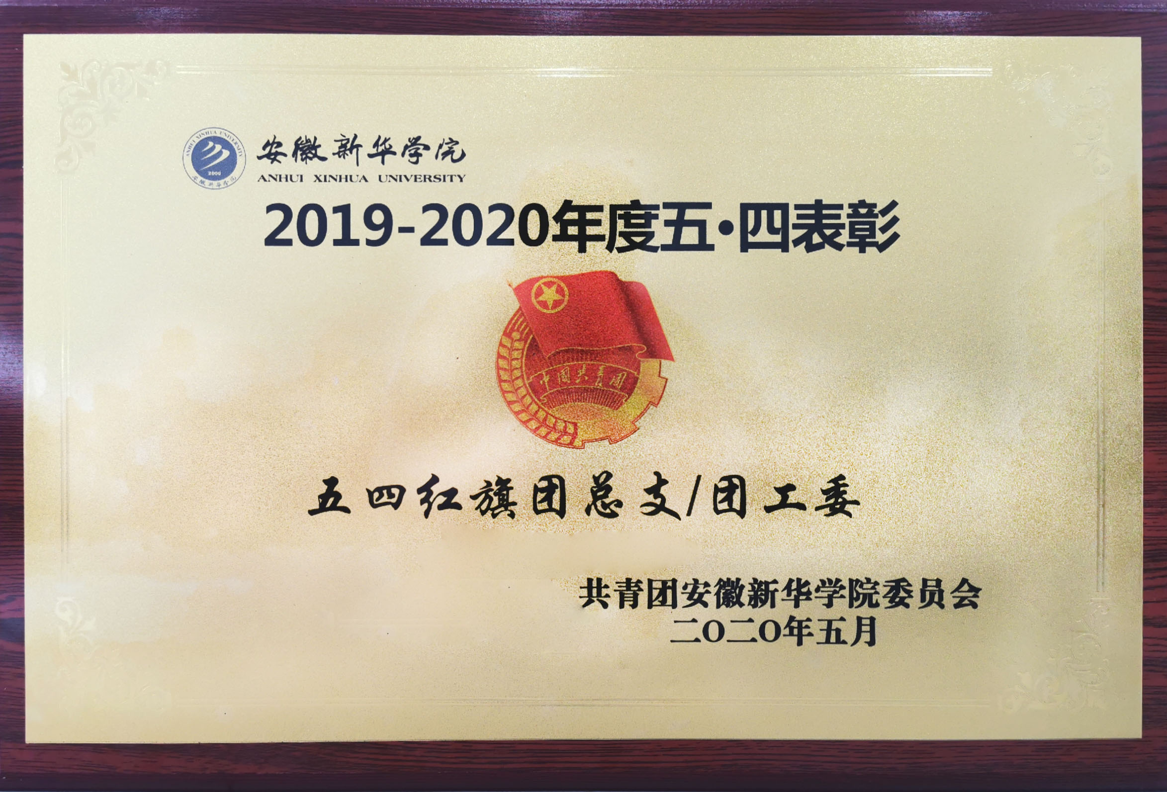 2019-2020年度五·四表彰五四红旗团总支/团工委